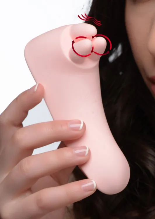 XR Brands inmi Vibrators Vibrassage Fondle Vibrating Clit Massager Pink