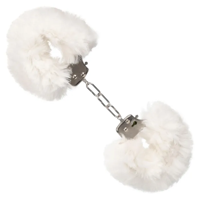 CalExotics Female Sex Toys Ultra Fluffy Furry Cuffs White
