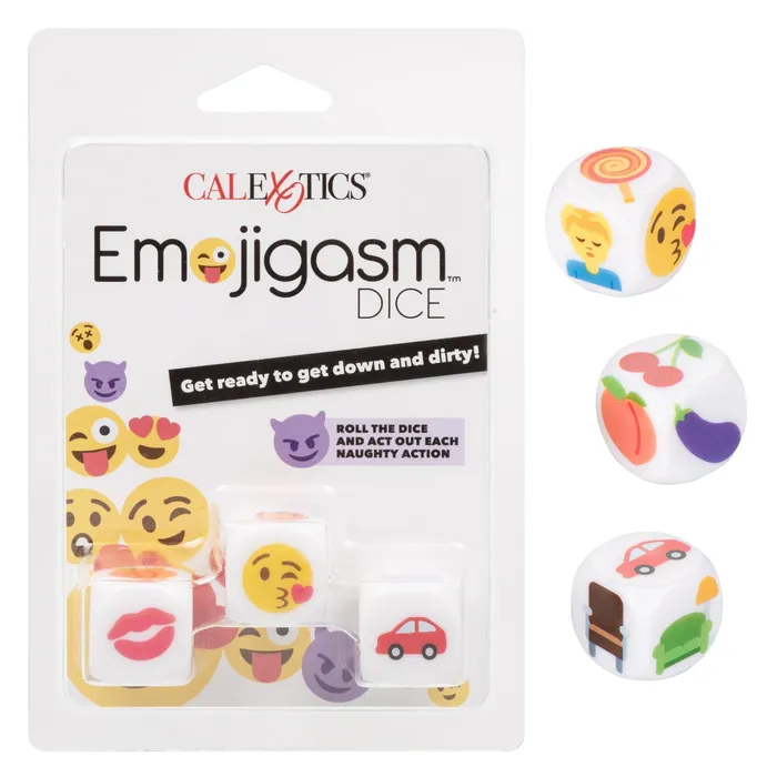 Emojigasm Dice CalExotics Vibrators