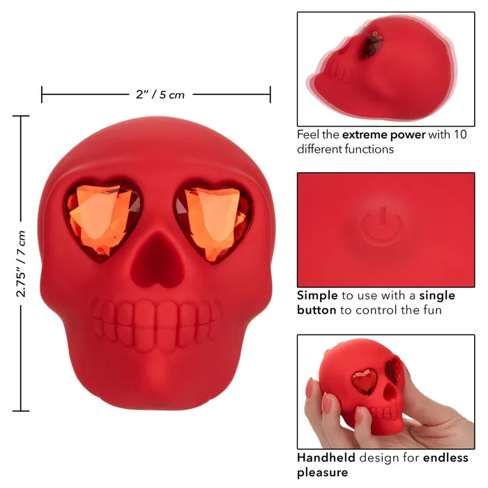 Female Sex Toys Naughty Bits Bone Head Handheld Massager CalExotics