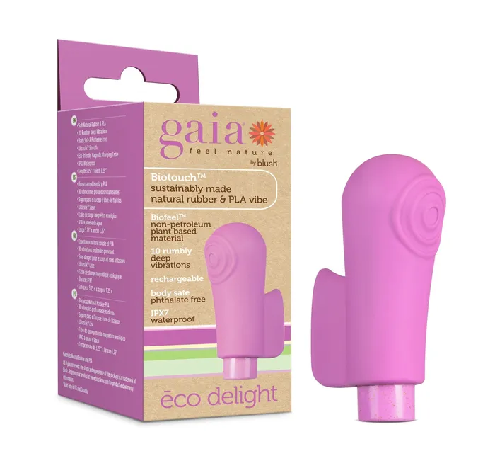 Gaia Eco Delight Purple Blush Novelties Vibrators Gaia Eco Delight Purple Blush Novelties Vibrators
