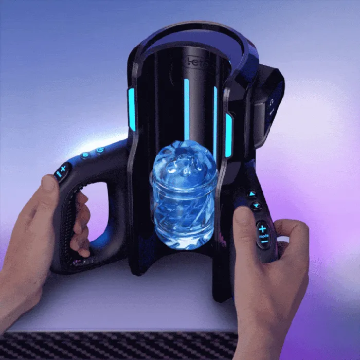 NyoKii Pre Order Leten Cannon King Pro Highspeed Motor Thrusting Masturbator Cup with Phone Holder Male Sex Toys
