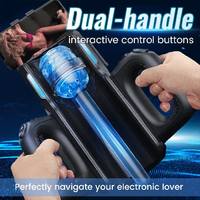 NyoKii Pre Order Leten Cannon King Pro Highspeed Motor Thrusting Masturbator Cup with Phone Holder Male Sex Toys