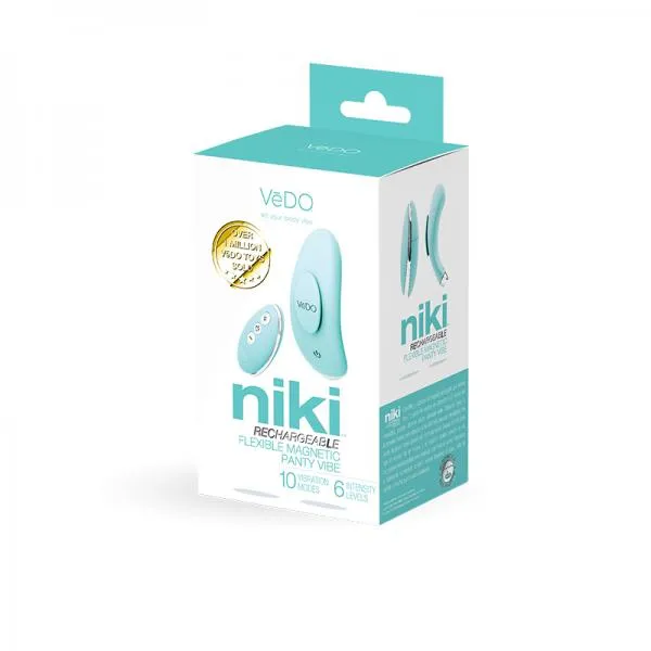 Savvy Co Vibrators Niki Rechargeable Panty Vibe Tease Me Turquoise