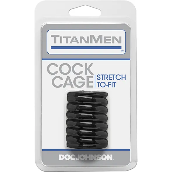 Titanmen Tools Cock Cage Ball Stretcher TitanMen Male Sex Toys