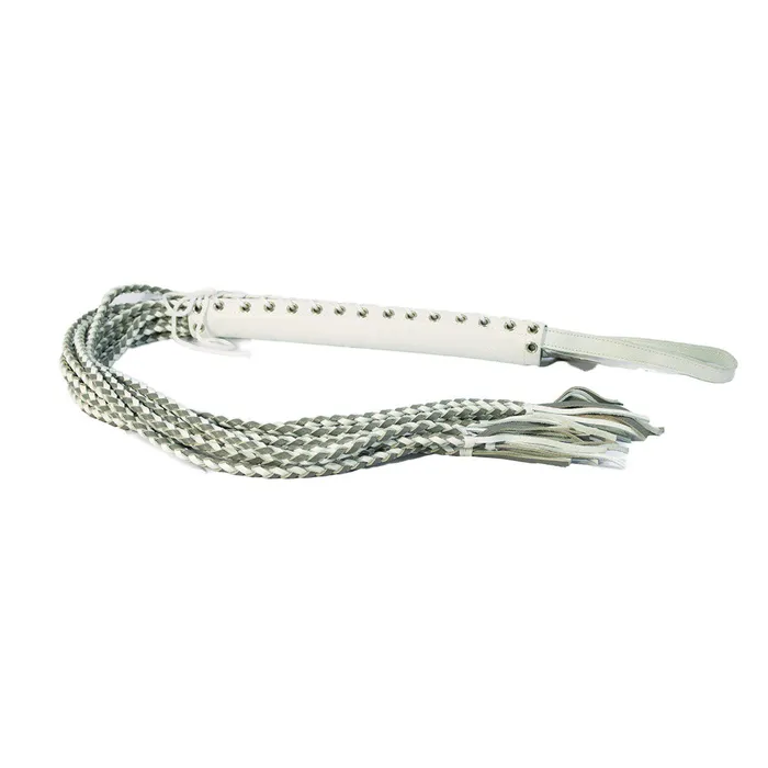 Corset Flogger WhiteGrey Ruff Doggie Styles Vibrators