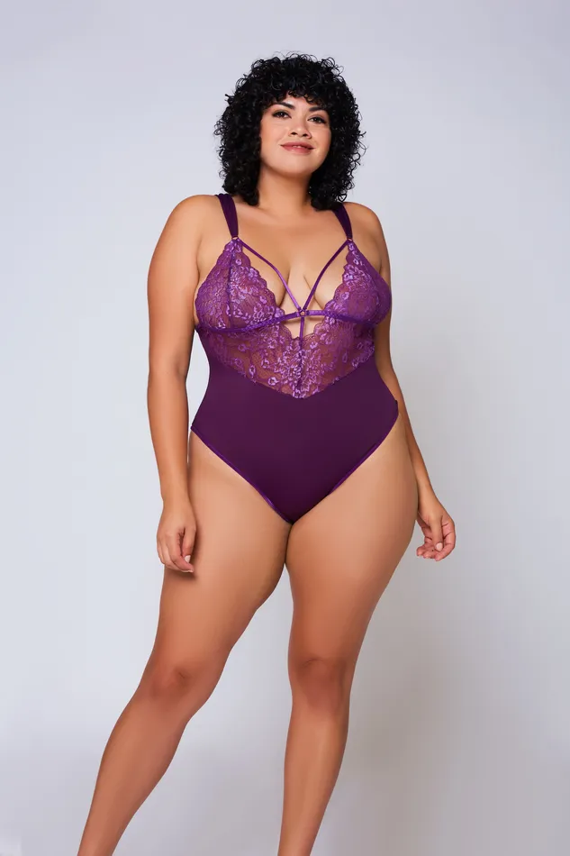 Couples iCollection Lingerie Primrose Floral Lace Teddy