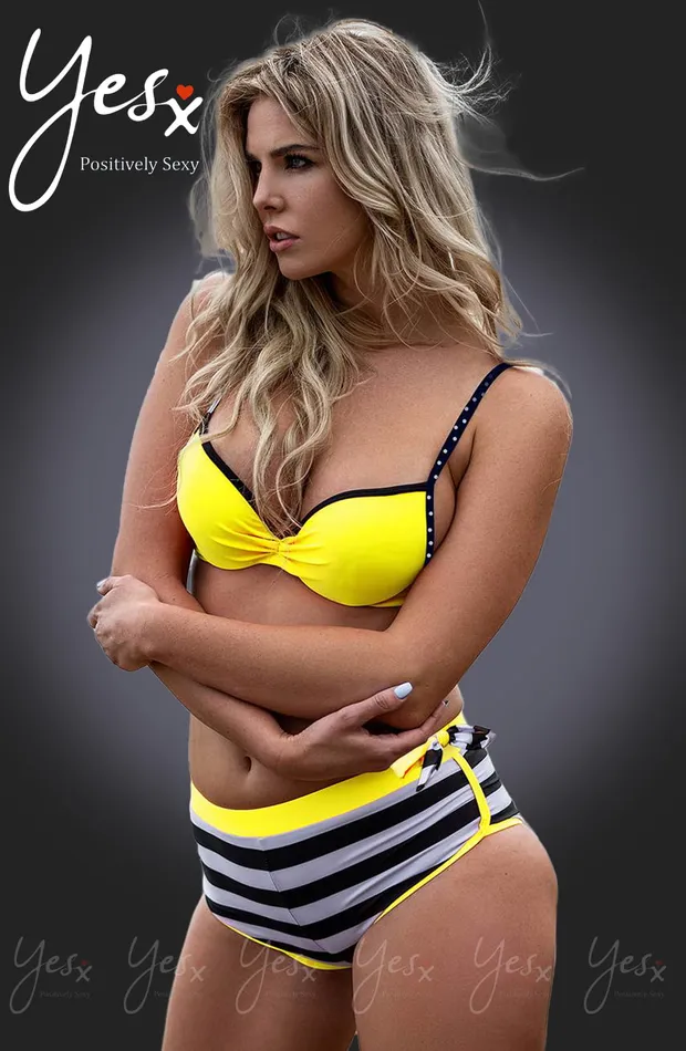 Couples YesX YesX YX963 Bikini 3 Piece Set Yellow