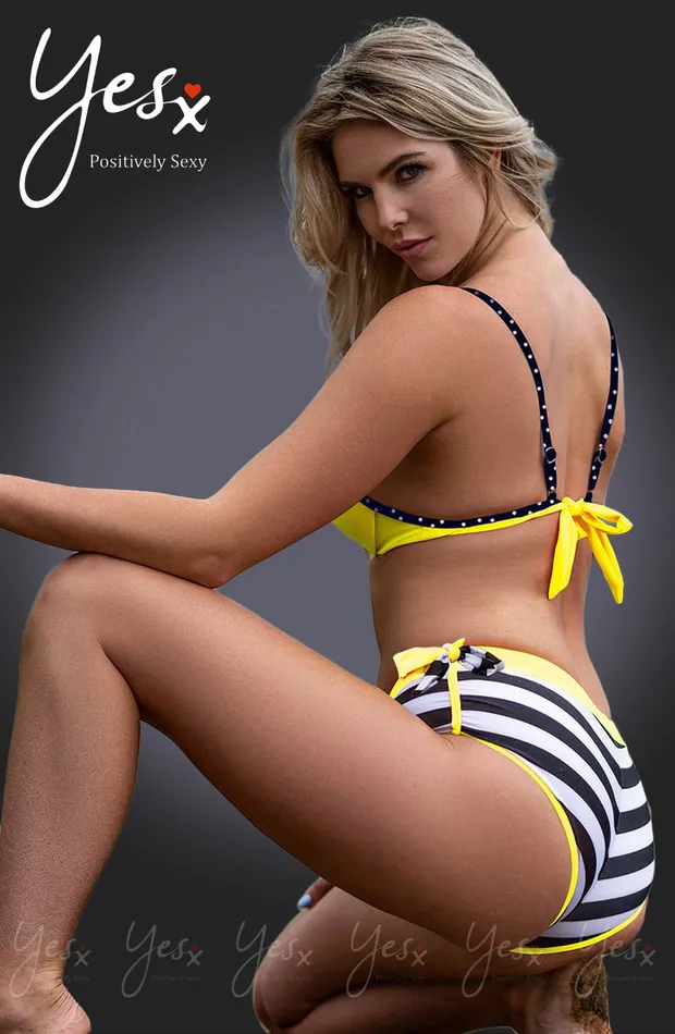 Couples YesX YesX YX963 Bikini 3 Piece Set Yellow