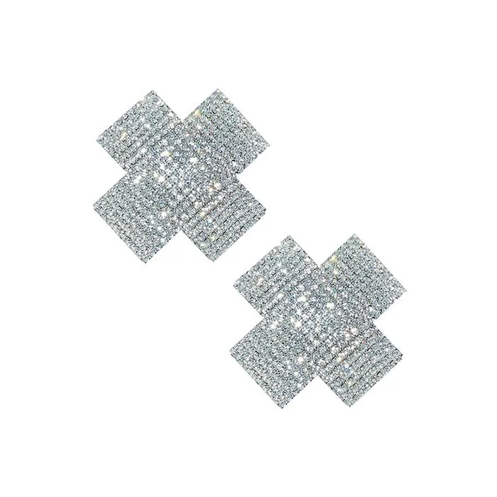 Cross Crystal Jewel Reusable Silicone Nipple Pasties Neva Nude Female Sex Toys Cross Crystal Jewel Reusable Silicone Nipple Pasties Neva Nude Female Sex Toys