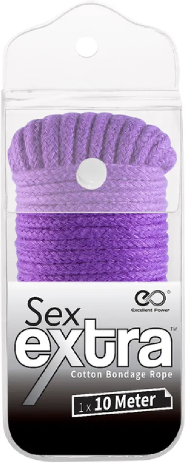 Excellent Power Vibrators 10m Cotton Bondage Rope Purple Sex Toy Adult Pleasure