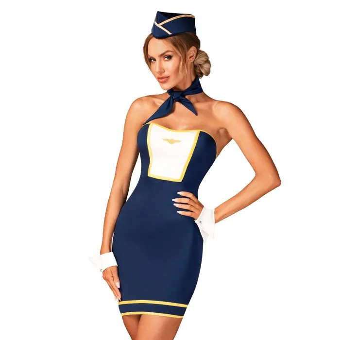 Obsessive Vibrators Stewardess 4 Pc Uniform