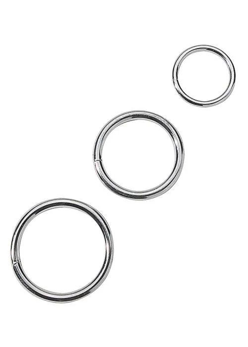 Spartacus Male Sex Toys Metal Cock Ring Set
