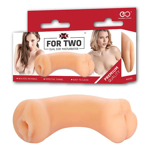 Excellent Power Male Sex Toys XXX For Two Pussy Ass Dual Ended Stroker