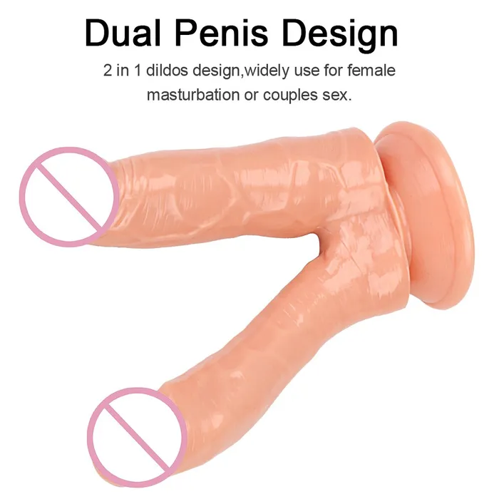 soniker Male Sex Toys Erotic Double Dildo With Strong Cup Vagina Massage Anal Plug Sex Toys