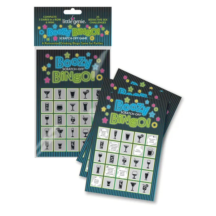 Vibrators Little Genie Boozy Bingo Drinking Scratcher Card