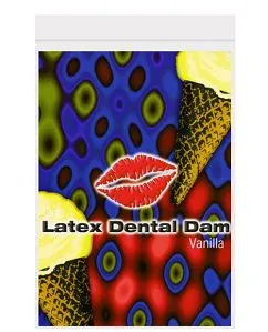 Dildos Dental Dam Vanilla Line One Condoms