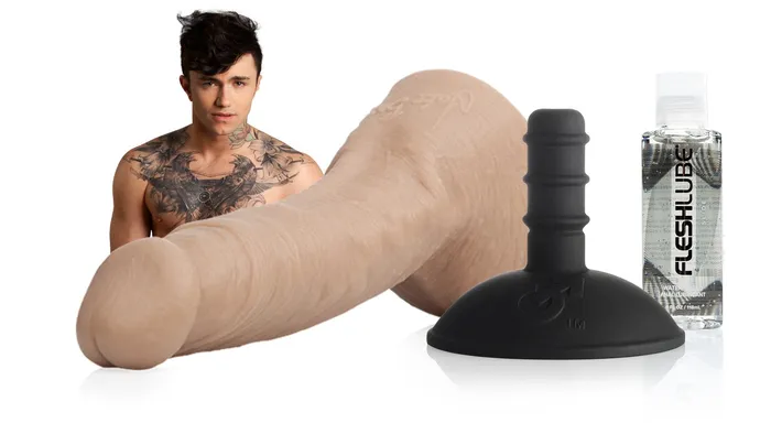 Fleshlight Female Sex Toys Jake Bass Dildo Pack with Fleshlube Slide