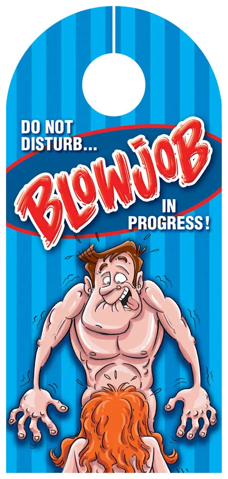 Ozze Creations Female Sex Toys Blowjob In Progress Door Hanger