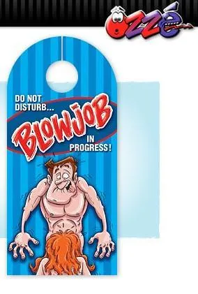 Ozze Creations Female Sex Toys Blowjob In Progress Door Hanger
