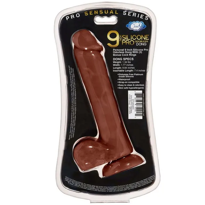 Pro Sensual Premium Silicone Dong With 3 C Rings Brown 9 Cloud 9 Novelties Female Sex Toys Pro Sensual Premium Silicone Dong With 3 C Rings Brown 9 Cloud 9 Novelties Female Sex Toys