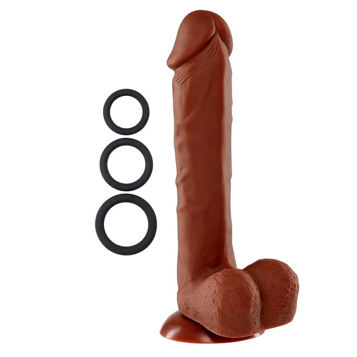 Pro Sensual Premium Silicone Dong With 3 C Rings Brown 9 Cloud 9 Novelties Female Sex Toys Pro Sensual Premium Silicone Dong With 3 C Rings Brown 9 Cloud 9 Novelties Female Sex Toys