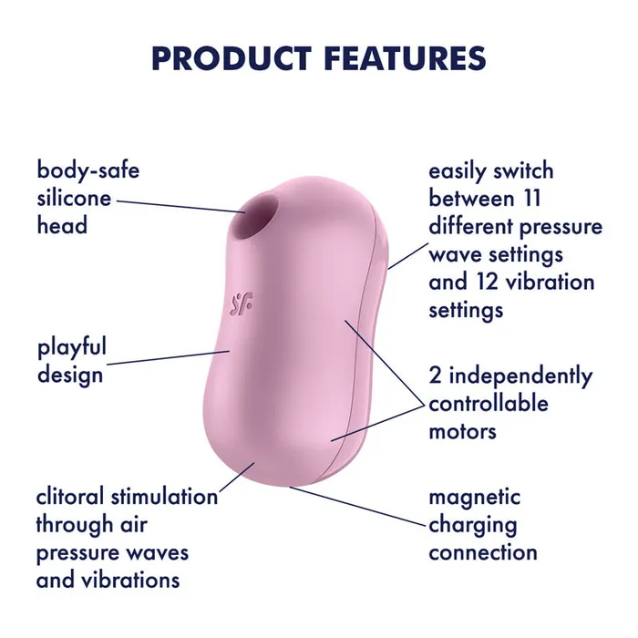 Satisfyer Vibrators Satisfyer Cotton Candy Lilac Satisfyer Vibrators Satisfyer Cotton Candy Lilac