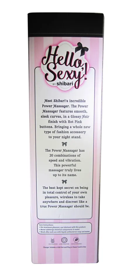 Shibari Anal Shibari Hello Sexy Power Massager Black