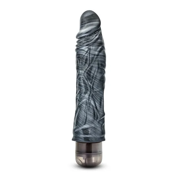 Vibrators Blush Novelties Jet Sable Carbon Metallic Black Vibrating Dildo