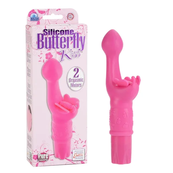 Vibrators Butterfly Kiss Silicone Pink California Exotic Novelties