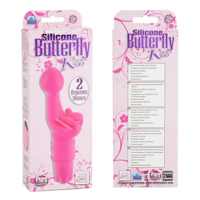 Vibrators Butterfly Kiss Silicone Pink California Exotic Novelties Vibrators Butterfly Kiss Silicone Pink California Exotic Novelties