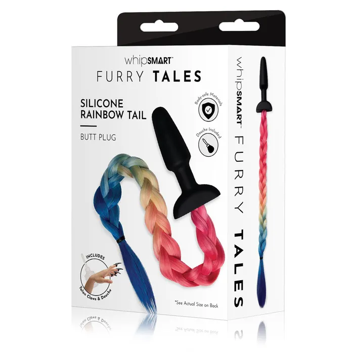 WhipSmart Furry Tales Silicone Rainbow Tail WhipSmart Anal