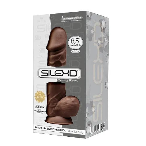 Dildos Silexd SilexD 85 inch Realistic Silicone Dual Density Girthy Dildo with Suction Cup with Balls Brown Dildos Silexd SilexD 85 inch Realistic Silicone Dual Density Girthy Dildo with Suction Cup with Balls Brown