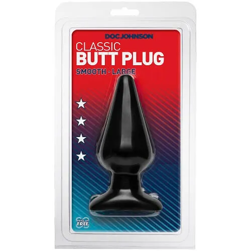 Doc Johnson Classic Butt Plug Large Black Doc Johnson Anal