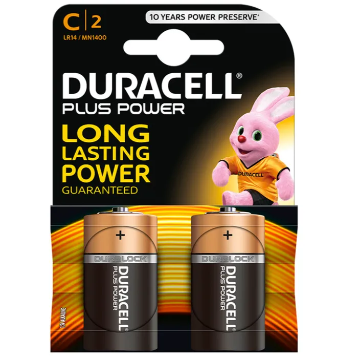 DURACELL Male Sex Toys BATTERIA DURACELL PLUS POWER ALKALINE C LR14 BLISTER 2 DURACELL Male Sex Toys BATTERIA DURACELL PLUS POWER ALKALINE C LR14 BLISTER 2