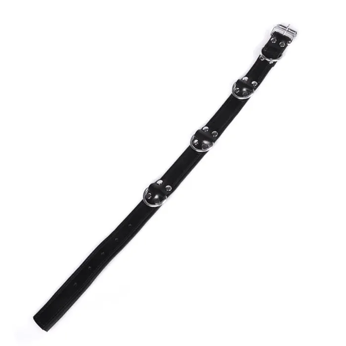 OProducts Couples D Ring Bondage Collar Black