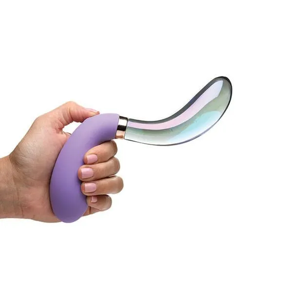 VibraGlass Pari Dual Ended SiliconeGlass Vibrator Prisms Female Sex Toys