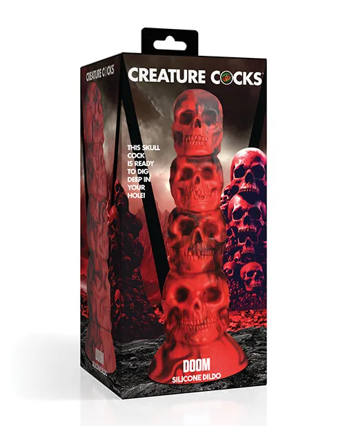 Creature Cocks Dildos Creature Cocks Doom Silicone Dildo RedBlack