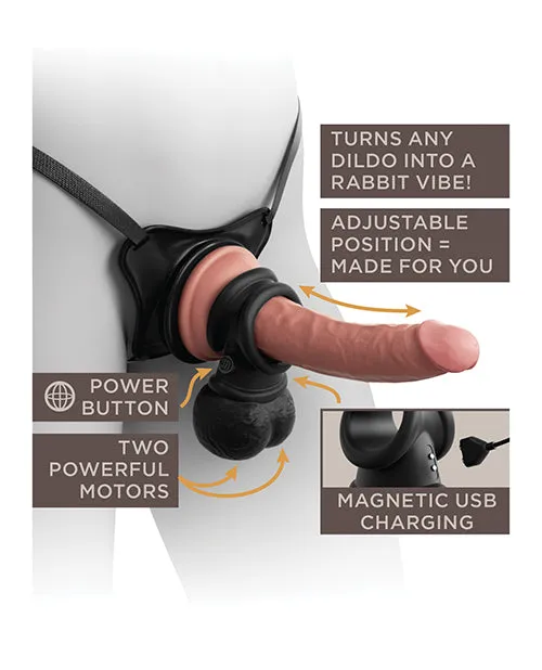 Dildos Pipedream King Cock Elite The Crown Jewels Vibrating Swinging Balls