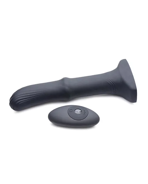 Female Sex Toys XR Brands Thunderplugs Sliding Shaft Silicone Vibrator Wremote