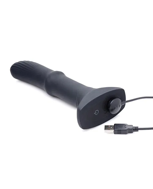 Female Sex Toys XR Brands Thunderplugs Sliding Shaft Silicone Vibrator Wremote