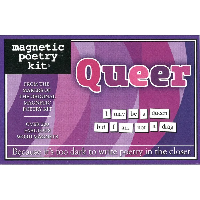 Magnetic Poetry Couples Magnetic Poetry Kit Queer Edition