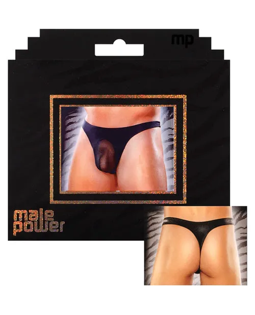 Male Power Anal Streaker Thong Black