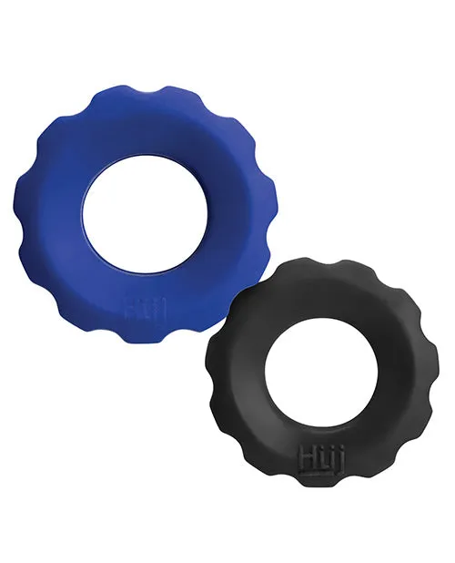 Male Sex Toys Oxballs Hunky Junk Cog Ring 2 Size Double Pack Pack Of 2