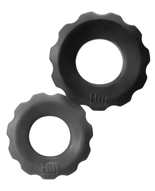 Male Sex Toys Oxballs Hunky Junk Cog Ring 2 Size Double Pack Pack Of 2