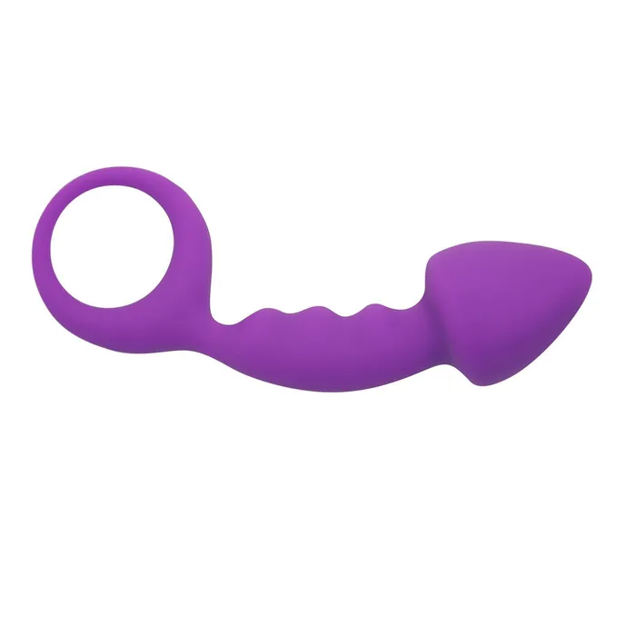 Pink BOB Male Sex Toys Silicone Anal Plug With Easy Pull Loop