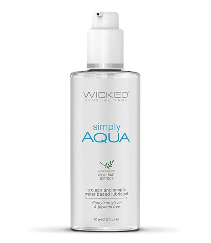 Wicked Simply Aqua Waterbased Lubricant Wicked Sensual Care Lubricants