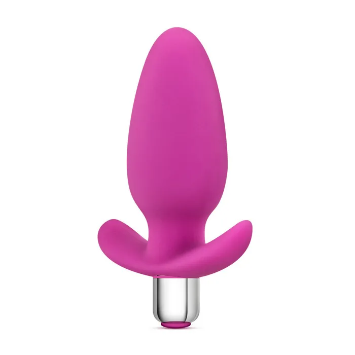 Anal Blush Luxe By Blush Little Thumper Fuchsia 475Inch Vibrating Anal Plug With Handle