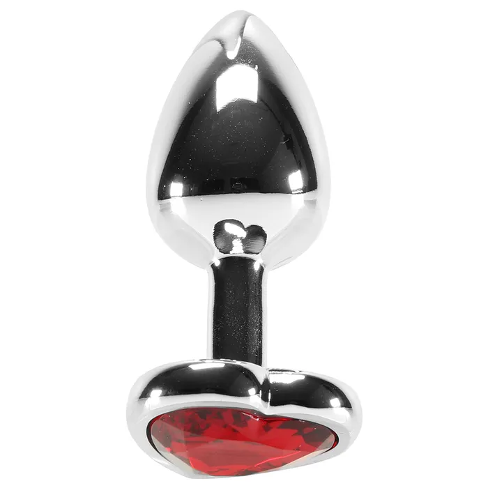 Anal Booty Sparks Red Heart Gem Anal Plug in Small XR Brands