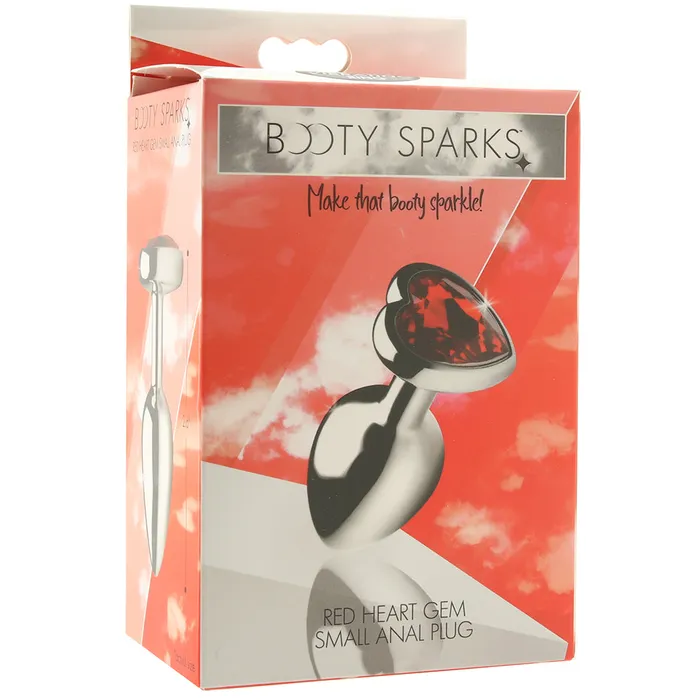 Anal Booty Sparks Red Heart Gem Anal Plug in Small XR Brands Anal Booty Sparks Red Heart Gem Anal Plug in Small XR Brands